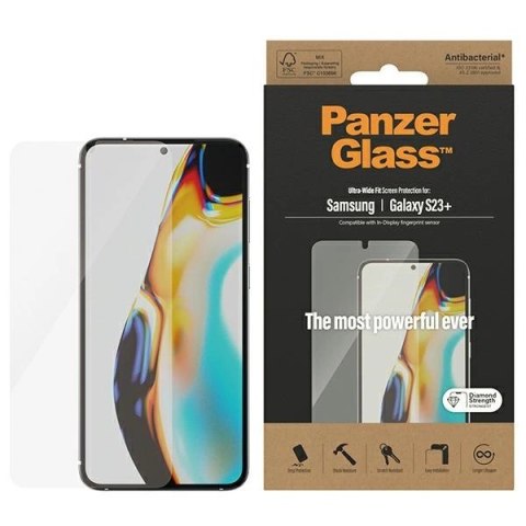Szkło hartowane PanzerGlass Ultra-Wide Fit na Samsung Galaxy S23+ Szkło hartowane PanzerGlass Ultra-Wide Fit na Samsung Galaxy S23+