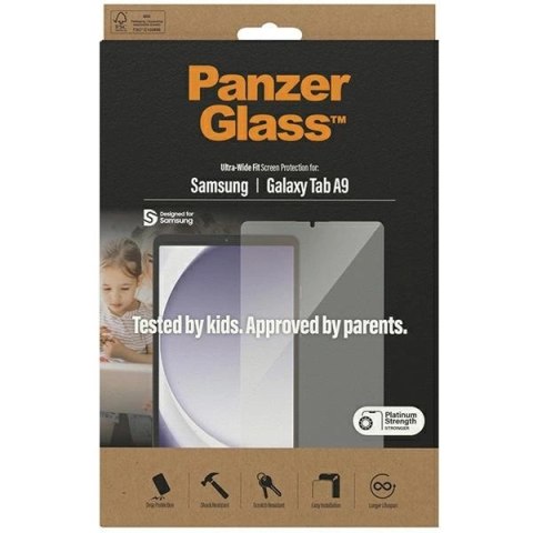 Szkło hartowane PanzerGlass Ultra-Wide Fit na Samsung Galaxy Tab A9 Szkło hartowane PanzerGlass Ultra-Wide Fit na Samsung Galaxy Tab A9