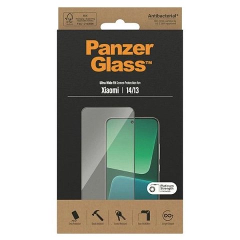 Szkło hartowane PanzerGlass Ultra-Wide Fit na Xiaomi 14 / 13 Szkło hartowane PanzerGlass Ultra-Wide Fit na Xiaomi 14 / 13