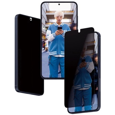 Szkło hartowane PanzerGlass Ultra-Wide Fit prywatyzujące z pozycjonerem na Samsung Galaxy S24
