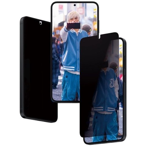 Szkło hartowane PanzerGlass Ultra-Wide Fit prywatyzujące z pozycjonerem na Samsung Galaxy S24+
