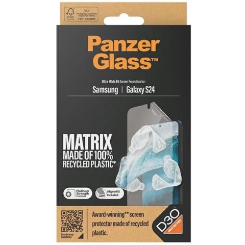 Szkło hartowane PanzerGlass Ultra-Wide Fit z D3O® z aplikatorem na Samsung Galaxy S24
