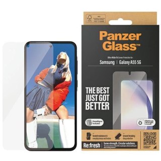 Szkło hartowane PanzerGlass Ultra-Wide Fit z pozycjonerem na Samsung Galaxy A55 5G