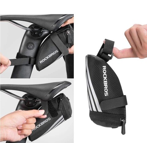 Torba rowerowa Rockbros C28 pod siodełko - czarna Torba rowerowa Rockbros C28 pod siodełko - czarna