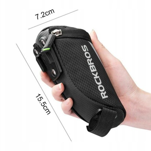 Torba rowerowa Rockbros C28 pod siodełko - czarna Torba rowerowa Rockbros C28 pod siodełko - czarna