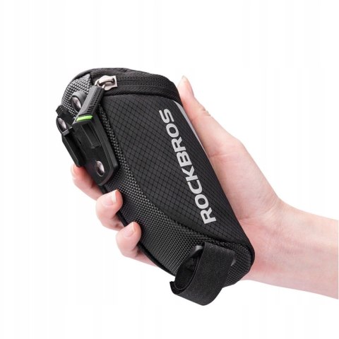 Torba rowerowa Rockbros C28 pod siodełko - czarna Torba rowerowa Rockbros C28 pod siodełko - czarna