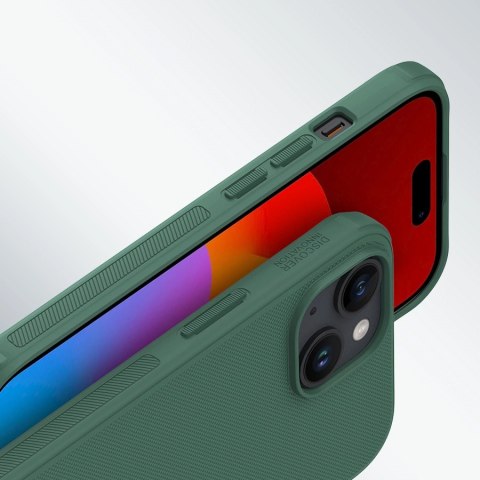 Wzmocnione etui do iPhone 15 Pro Nillkin Super Frosted Shield Pro - czarne Wzmocnione etui do iPhone 15 Pro Nillkin Super Frosted Shield Pro - czarne
