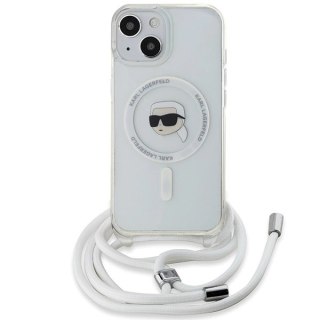 Etui Karl Lagerfeld Crossbody IML Karl Head MagSafe na iPhone 15 / 14 / 13 - przezroczyste