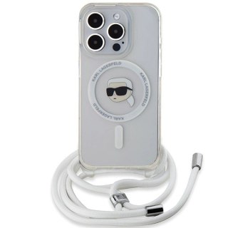 Etui Karl Lagerfeld Crossbody IML Karl Head MagSafe na iPhone 15 Pro Max - przezroczyste
