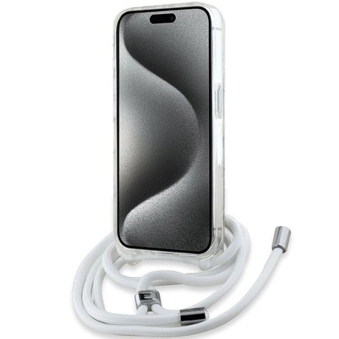 Etui Karl Lagerfeld Crossbody IML Karl Head MagSafe na iPhone 15 Pro - przezroczyste Etui Karl Lagerfeld Crossbody IML Karl Head MagSafe na iPhone 15 Pro - przezroczyste