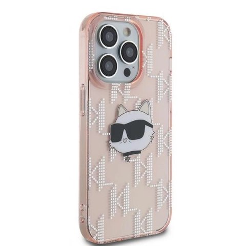 Etui Karl Lagerfeld IML Choupette Head & Monogram na iPhone 13 Pro Max - różowe Etui Karl Lagerfeld IML Choupette Head & Monogram na iPhone 13 Pro Max - różowe