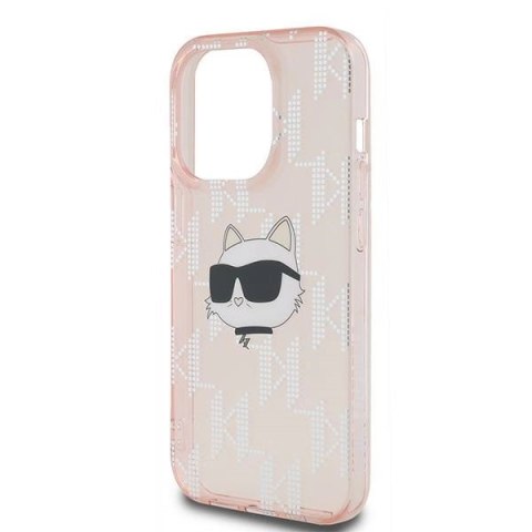 Etui Karl Lagerfeld IML Choupette Head & Monogram na iPhone 13 Pro Max - różowe Etui Karl Lagerfeld IML Choupette Head & Monogram na iPhone 13 Pro Max - różowe