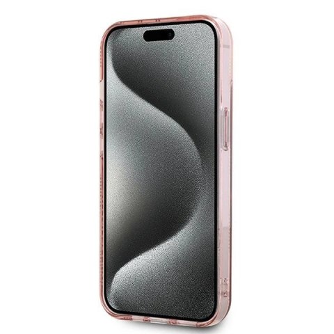 Etui Karl Lagerfeld IML Choupette Head & Monogram na iPhone 13 - różowe Etui Karl Lagerfeld IML Choupette Head & Monogram na iPhone 13 - różowe