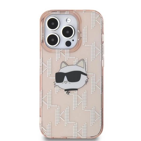 Etui Karl Lagerfeld IML Choupette Head & Monogram na iPhone 14 Pro Max - różowe Etui Karl Lagerfeld IML Choupette Head & Monogram na iPhone 14 Pro Max - różowe