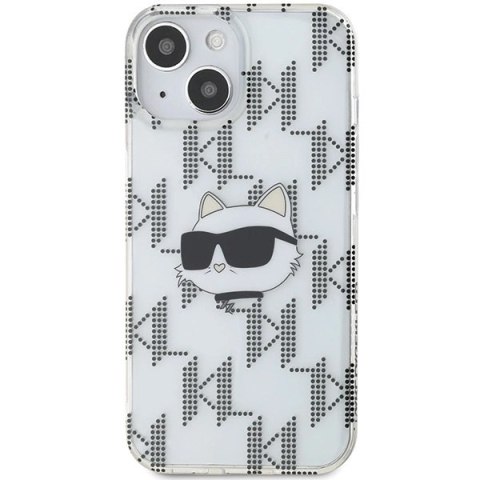 Etui Karl Lagerfeld IML Choupette Head & Monogram na iPhone 15 / 14 / 13 - przezroczyste Etui Karl Lagerfeld IML Choupette Head & Monogram na iPhone 15 / 14 / 13 - przezroczyste