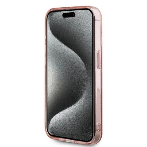 Etui Karl Lagerfeld IML Choupette Head & Monogram na iPhone 15 Pro Max - różowe Etui Karl Lagerfeld IML Choupette Head & Monogram na iPhone 15 Pro Max - różowe