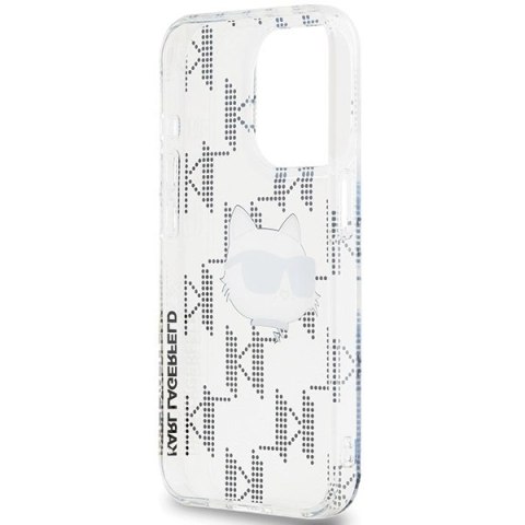 Etui Karl Lagerfeld IML Choupette Head & Monogram na iPhone 15 Pro - przezroczyste Etui Karl Lagerfeld IML Choupette Head & Monogram na iPhone 15 Pro - przezroczyste