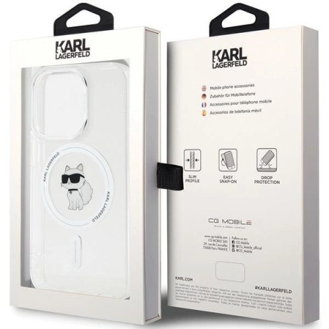 Etui Karl Lagerfeld IML Choupette MagSafe na iPhone 14 Pro - przezroczyste Etui Karl Lagerfeld IML Choupette MagSafe na iPhone 14 Pro - przezroczyste
