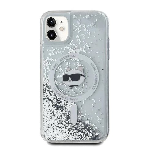 Etui Karl Lagerfeld Liquid Glitter Choupette Head MagSafe na iPhone 11 / Xr - przezroczyste Etui Karl Lagerfeld Liquid Glitter Choupette Head MagSafe na iPhone 11 / Xr - przezroczyste