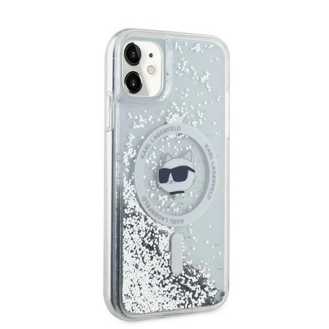 Etui Karl Lagerfeld Liquid Glitter Choupette Head MagSafe na iPhone 11 / Xr - przezroczyste Etui Karl Lagerfeld Liquid Glitter Choupette Head MagSafe na iPhone 11 / Xr - przezroczyste
