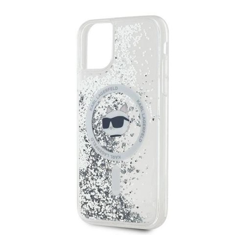 Etui Karl Lagerfeld Liquid Glitter Choupette Head MagSafe na iPhone 11 / Xr - przezroczyste Etui Karl Lagerfeld Liquid Glitter Choupette Head MagSafe na iPhone 11 / Xr - przezroczyste