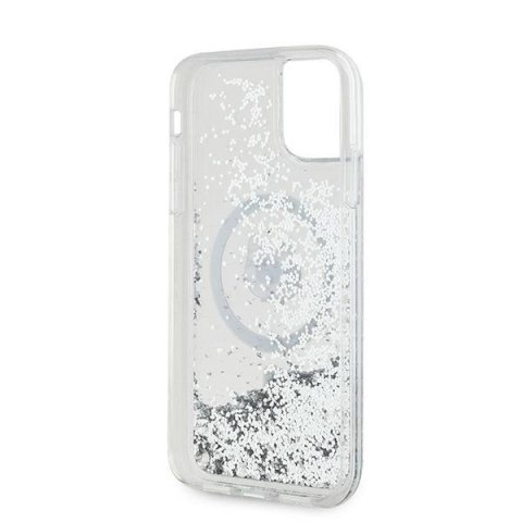 Etui Karl Lagerfeld Liquid Glitter Choupette Head MagSafe na iPhone 11 / Xr - przezroczyste Etui Karl Lagerfeld Liquid Glitter Choupette Head MagSafe na iPhone 11 / Xr - przezroczyste
