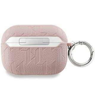 Etui Karl Lagerfeld Monogram Karl & Choupette Head na AirPods Pro 2 - różowe