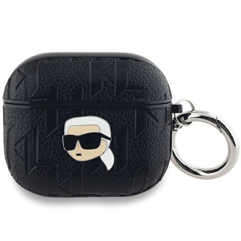 Etui Karl Lagerfeld Monogram Karl Head na AirPods 3 - czarne Etui Karl Lagerfeld Monogram Karl Head na AirPods 3 - czarne