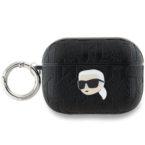 Etui Karl Lagerfeld Monogram Karl Head na AirPods Pro 2 - czarne Etui Karl Lagerfeld Monogram Karl Head na AirPods Pro 2 - czarne