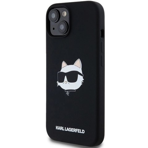 Etui Karl Lagerfeld Silicone Choupette Head MagSafe na iPhone 15 / 14 / 13 - czarne Etui Karl Lagerfeld Silicone Choupette Head MagSafe na iPhone 15 / 14 / 13 - czarne