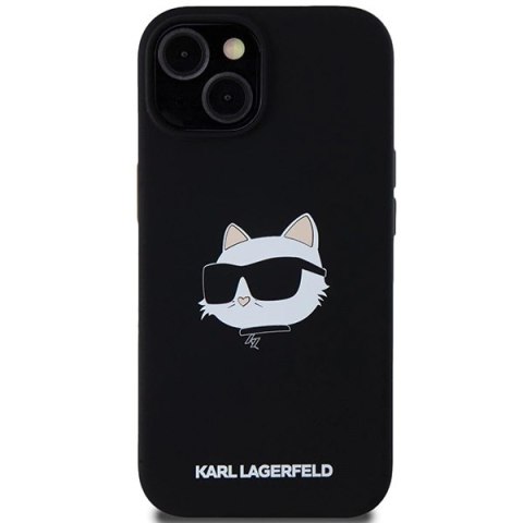 Etui Karl Lagerfeld Silicone Choupette Head MagSafe na iPhone 15 / 14 / 13 - czarne Etui Karl Lagerfeld Silicone Choupette Head MagSafe na iPhone 15 / 14 / 13 - czarne