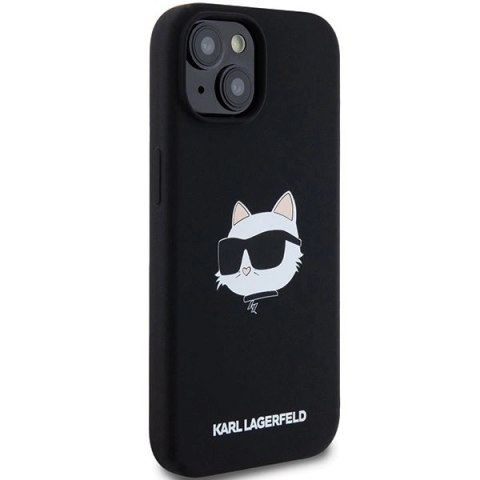 Etui Karl Lagerfeld Silicone Choupette Head MagSafe na iPhone 15 / 14 / 13 - czarne Etui Karl Lagerfeld Silicone Choupette Head MagSafe na iPhone 15 / 14 / 13 - czarne