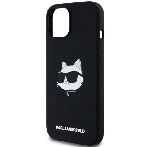 Etui Karl Lagerfeld Silicone Choupette Head MagSafe na iPhone 15 / 14 / 13 - czarne Etui Karl Lagerfeld Silicone Choupette Head MagSafe na iPhone 15 / 14 / 13 - czarne