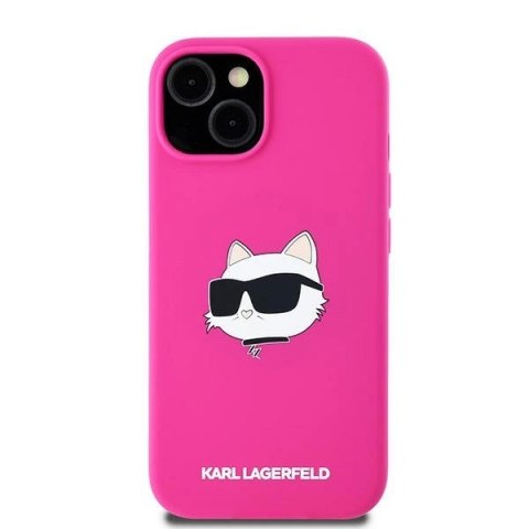 Etui Karl Lagerfeld Silicone Choupette Head MagSafe na iPhone 15 / 14 / 13 - różowe Etui Karl Lagerfeld Silicone Choupette Head MagSafe na iPhone 15 / 14 / 13 - różowe