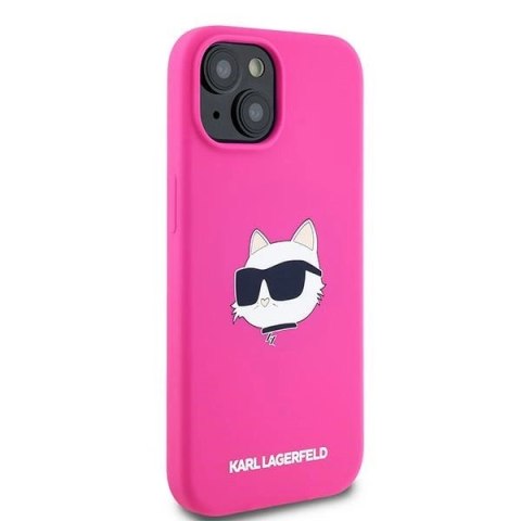 Etui Karl Lagerfeld Silicone Choupette Head MagSafe na iPhone 15 / 14 / 13 - różowe Etui Karl Lagerfeld Silicone Choupette Head MagSafe na iPhone 15 / 14 / 13 - różowe