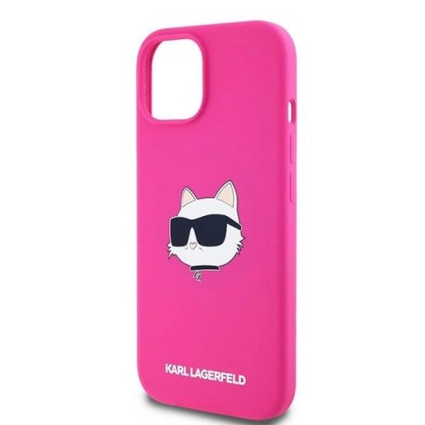 Etui Karl Lagerfeld Silicone Choupette Head MagSafe na iPhone 15 / 14 / 13 - różowe Etui Karl Lagerfeld Silicone Choupette Head MagSafe na iPhone 15 / 14 / 13 - różowe