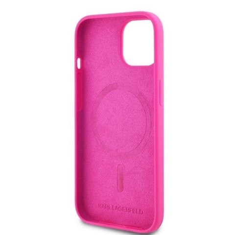 Etui Karl Lagerfeld Silicone Choupette Head MagSafe na iPhone 15 Plus / 14 Plus - różowe Etui Karl Lagerfeld Silicone Choupette Head MagSafe na iPhone 15 Plus / 14 Plus - różowe