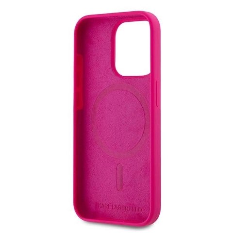 Etui Karl Lagerfeld Silicone Choupette Head MagSafe na iPhone 15 Pro - różowe Etui Karl Lagerfeld Silicone Choupette Head MagSafe na iPhone 15 Pro - różowe