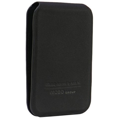 Portfel Audi Leather Wallet Card magnetyczny MagSafe ze standem - czarny Portfel Audi Leather Wallet Card magnetyczny MagSafe ze standem - czarny