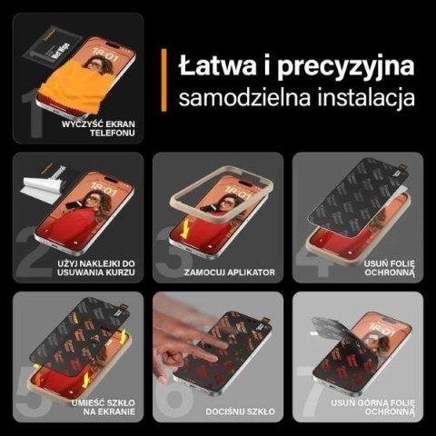 Szkło PanzerGlass Re:fresh Glass na iPhone 15 Pro z pozycjonerem Szkło PanzerGlass Re:fresh Glass na iPhone 15 Pro z pozycjonerem