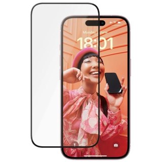 Szkło ceramiczne PanzerGlass Ceramic Protection na iPhone 15 z pozycjonerem