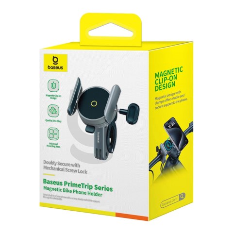 Uchwyt Baseus PrimeTrip magnetyczny na telefon na rower / hulajnogę / skuter - czarny