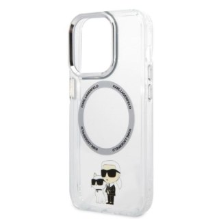 Karl Lagerfeld nakładka do iPhone 14 Plus 6,7" KLHMP14MHNKCIT transparentna hardcase Magsafe IML NFT Karl&Choupette