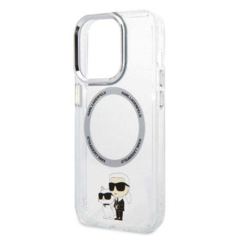 Karl Lagerfeld nakładka do iPhone 14 Pro 6,1" KLHMP14LHNKCIT transparentna hardcase Magsafe IML NFT Karl&Choupette Karl Lagerfeld nakładka do iPhone 14 Pro 6,1" KLHMP14LHNKCIT transparentna hardcase Magsafe IML NFT Karl&Choupette