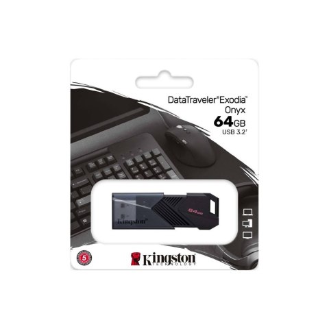 Kingston pendrive 64GB USB 3.2 Gen 1 DataTraveler Exodia Onyx Kingston pendrive 64GB USB 3.2 Gen 1 DataTraveler Exodia Onyx