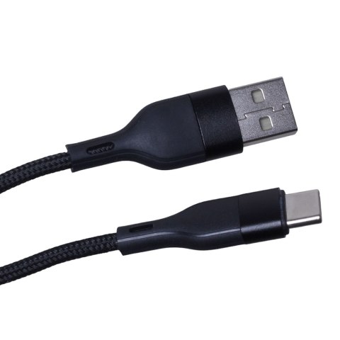 Maxlife kabel MXUC-07 USB - USB-C 1,0 m 3A czarny nylonowy Maxlife kabel MXUC-07 USB - USB-C 1,0 m 3A czarny nylonowy