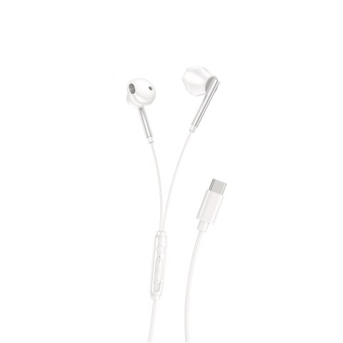 XO słuchawki przewodowe EP66 USB-C douszne białe XO słuchawki przewodowe EP66 USB-C douszne białe