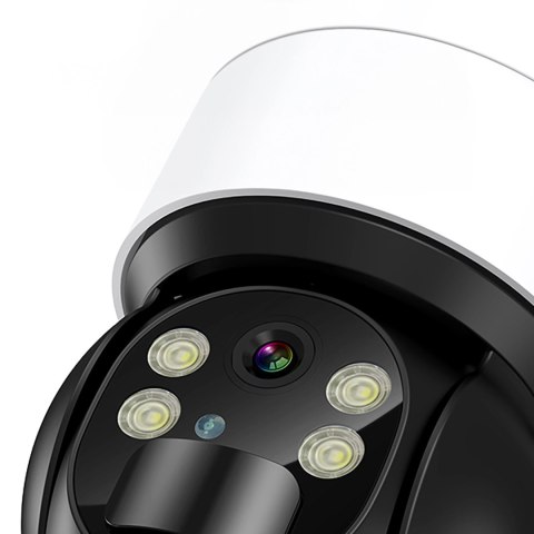 Kamera Choetech ASC006-WF solarna inteligentna PTZ WiFi z panelem słonecznym 5W - biała Kamera Choetech ASC006-WF solarna inteligentna PTZ WiFi z panelem słonecznym 5W - biała