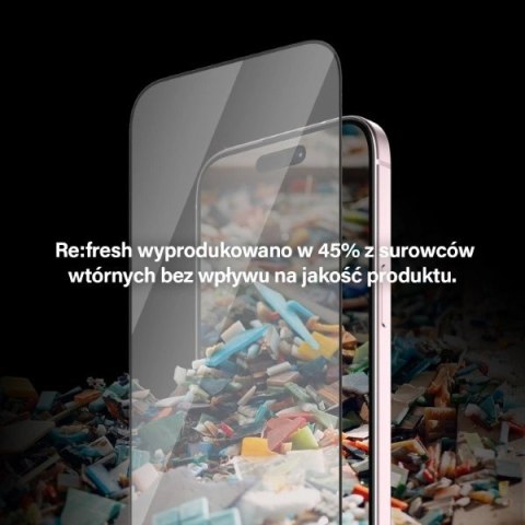 Szkło PanzerGlass Re:fresh Glass na iPhone 15 z pozycjonerem Szkło PanzerGlass Re:fresh Glass na iPhone 15 z pozycjonerem