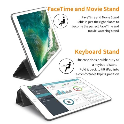 Etui Tech-Protect SmartCase na iPad 9.7'' 5 / 6 2017-2018 - czarne